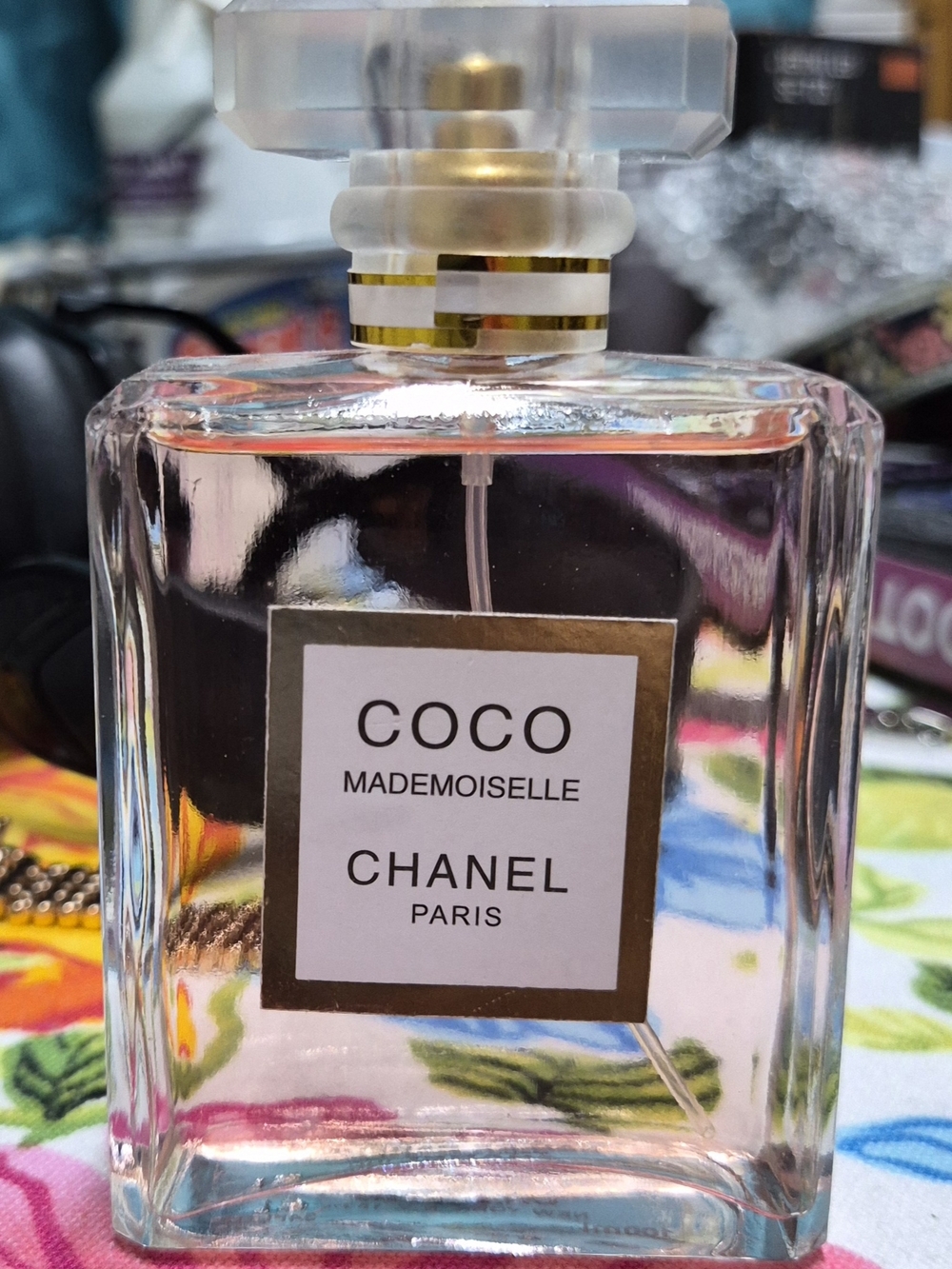 CHANEL Coco Mademoiselle Clear Glass Bottle with Pink Tint